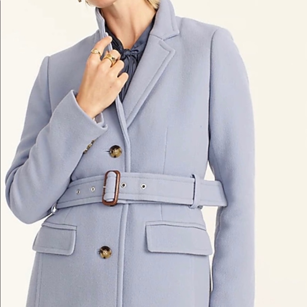NWOT J.Crew lady day wool topcoat, creamy yellow sz 6